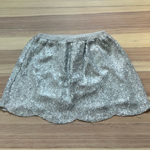 PEEK silver sparkly skirt GUC sz 8